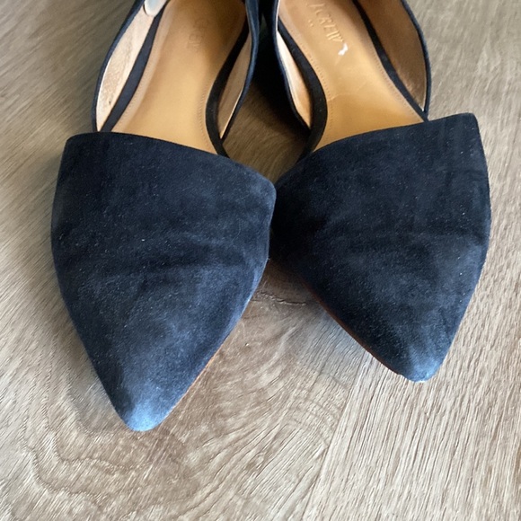 J. Crew Suede Black Flats - Picture 2 of 8